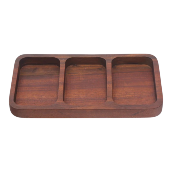 3 - Slot Wooden Platter