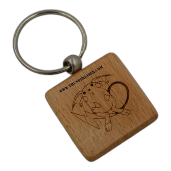 lank Wooden Customised Keychain - Image 3