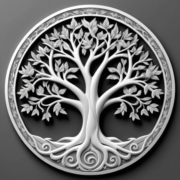 Black & White Tree Engraving Gift